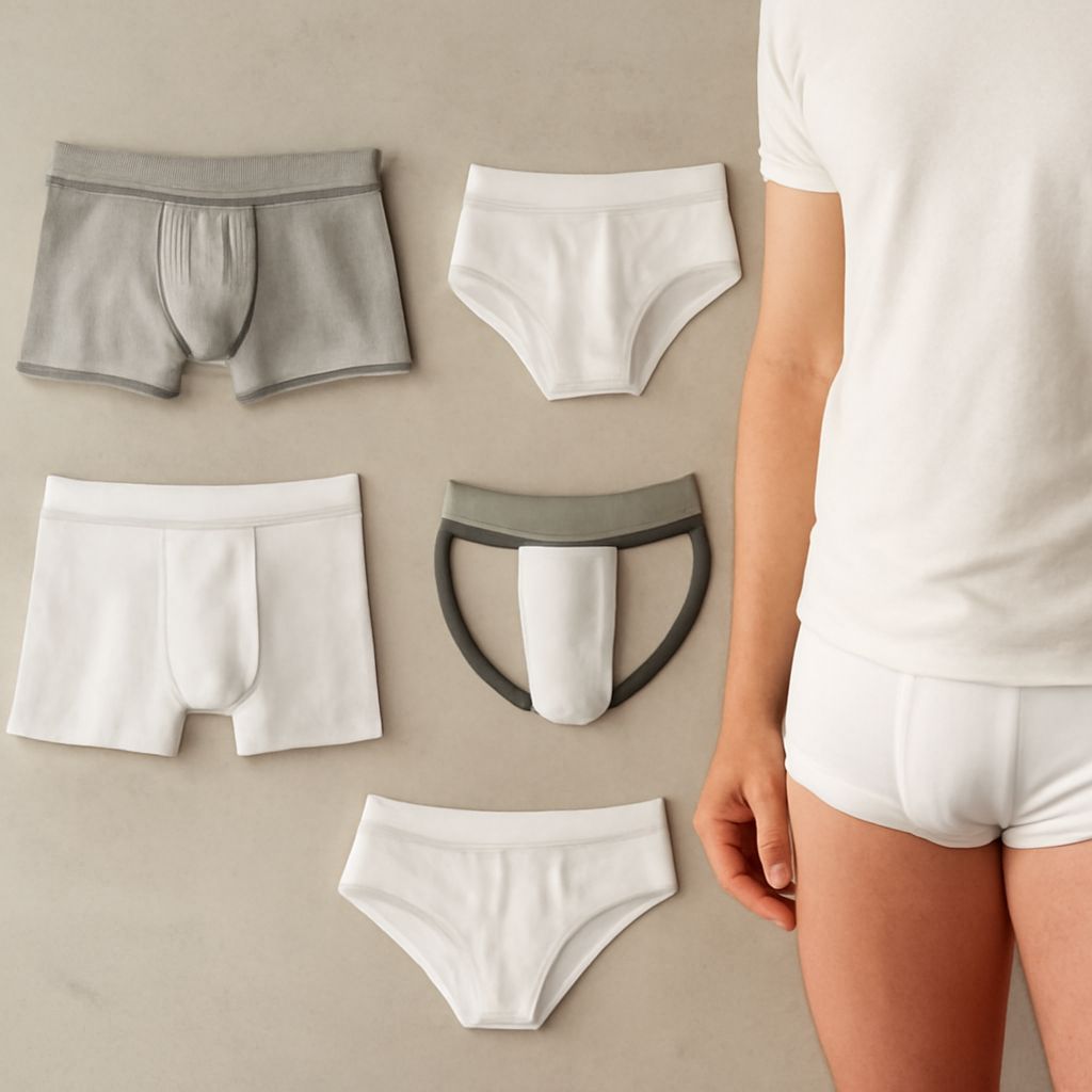 Comparison of boxers and briefs underwear