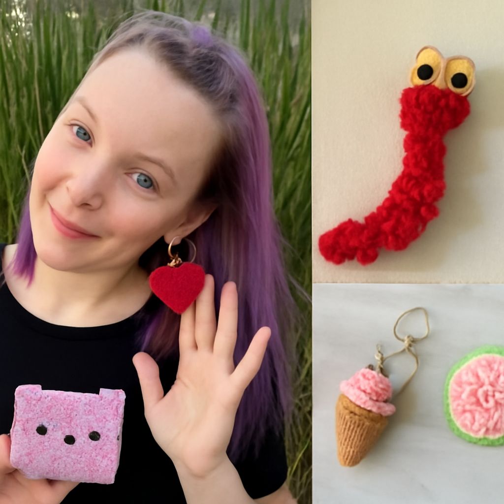 Colorful crochet designs for small cosplay projects