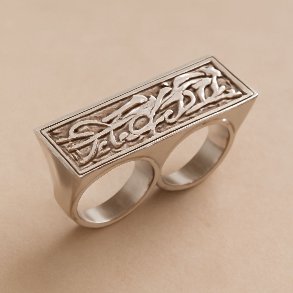 A guide to rings for two fingers, from double-band fit and spacing to styling.